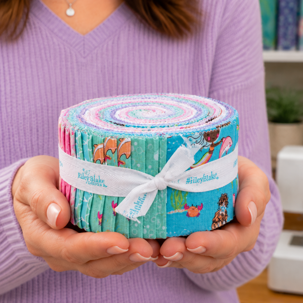 Mer-Mazing Mermaid Fabric Jelly Roll by Riley Blake Designs