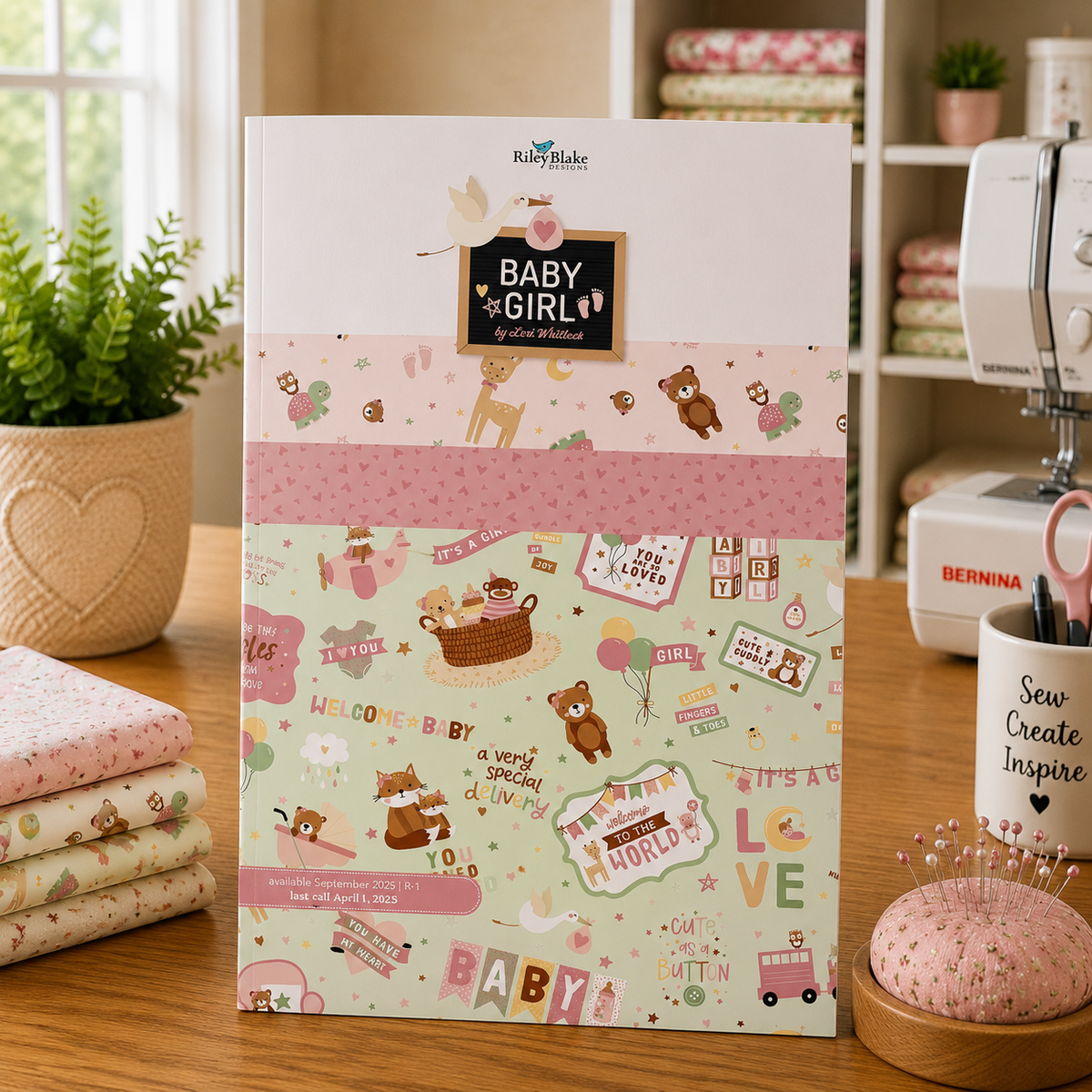 Baby Girl Fabric Jelly Roll for Riley Blake by Lori Whitlock - Rolie Polie