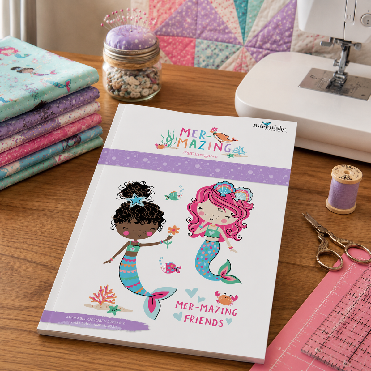 Mer-Mazing Mermaid Fabric Jelly Roll by Riley Blake Designs