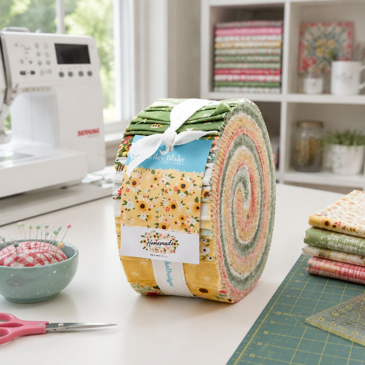 Homemade Fabric Jelly Roll for Riley Blake by Echo Park Paper Co